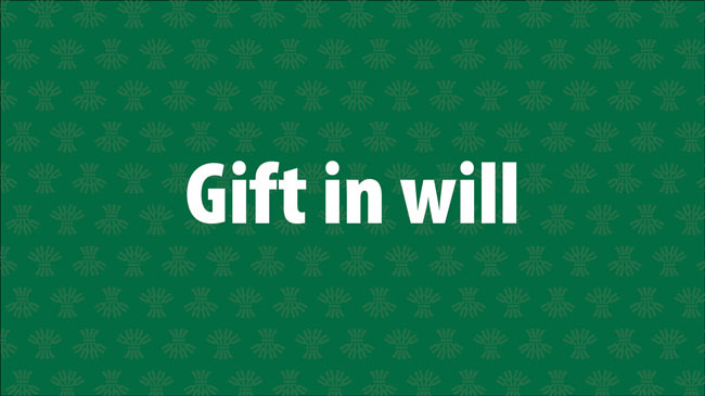 Gift in will